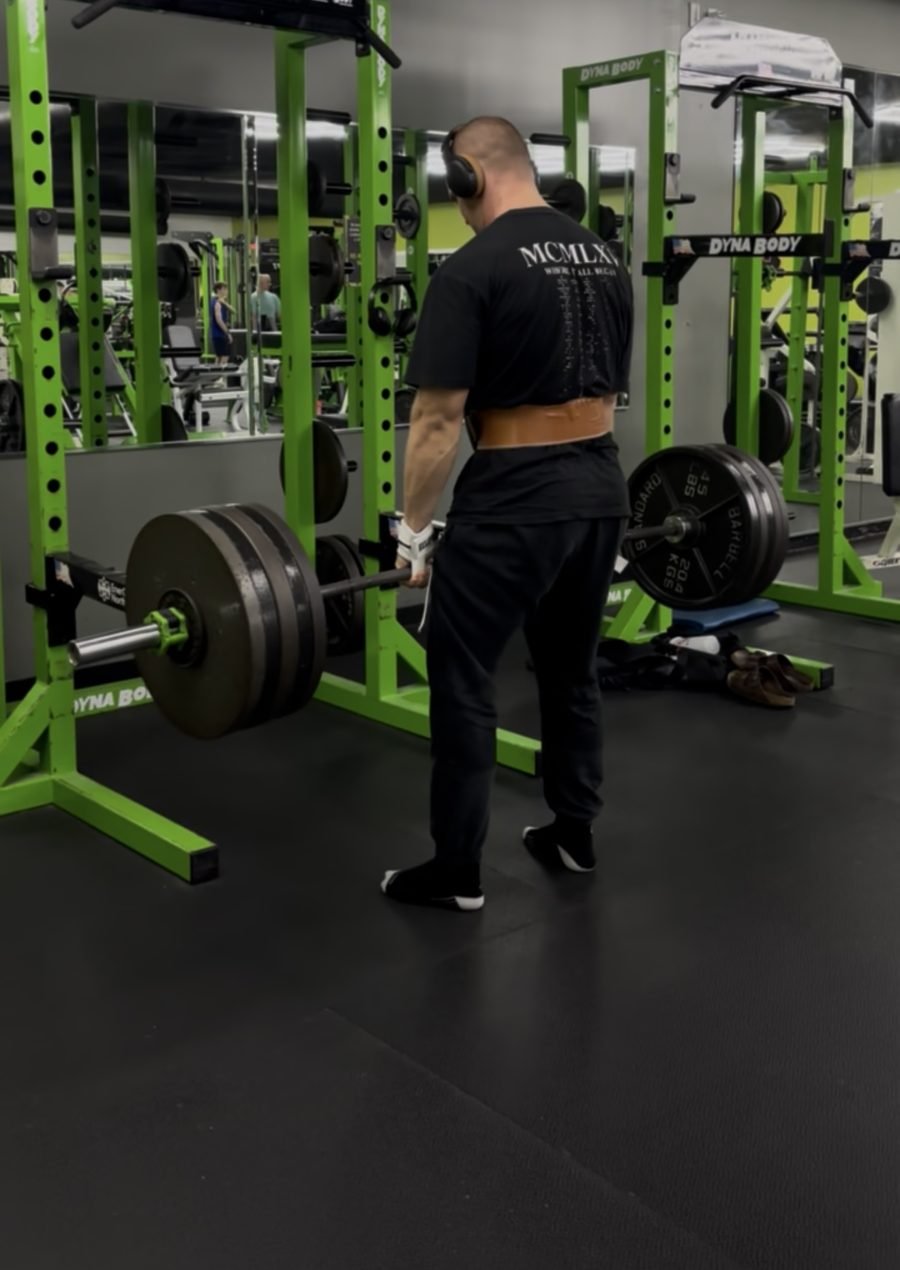 Elijah training with Eclipse straps
